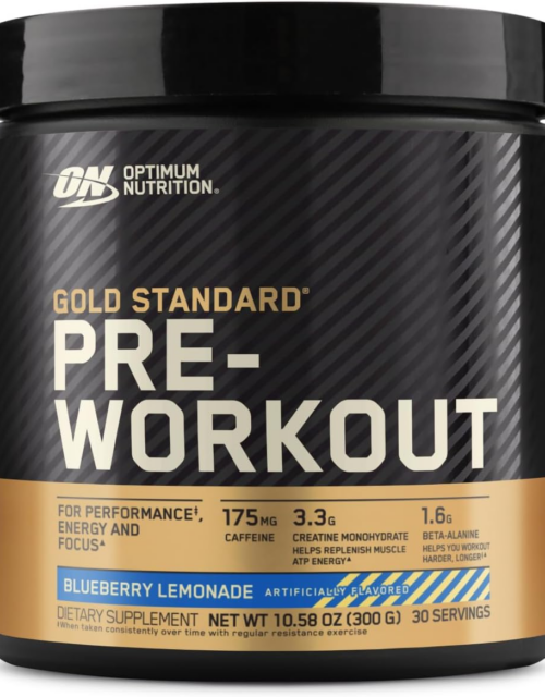 Gold Standard Pre-Workout, Vitamin D for Immune Support, with Creatine, Beta-Alanine, and Caffeine for Energy, Keto Friendly, Watermelon Candy, 30 Servings (Packaging May Vary)