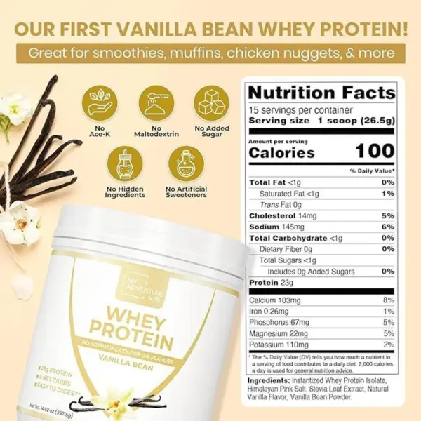 Vanilla Bean Whey Protein - Image 2